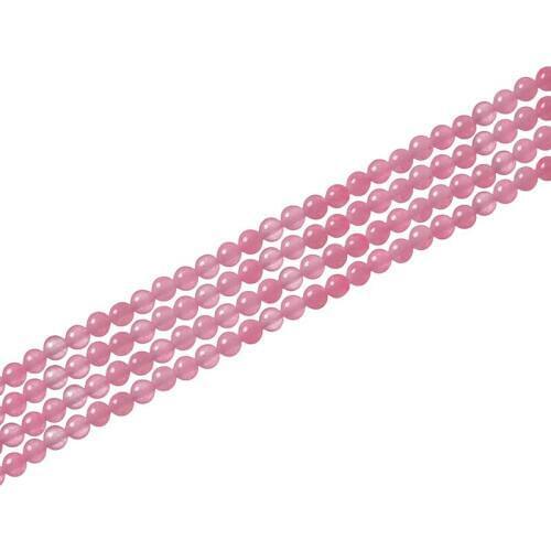 Lovely Pink Chalcedony Stone Beads 3mm Size For Handmade Bracelets Loose Beads 15inch H676
