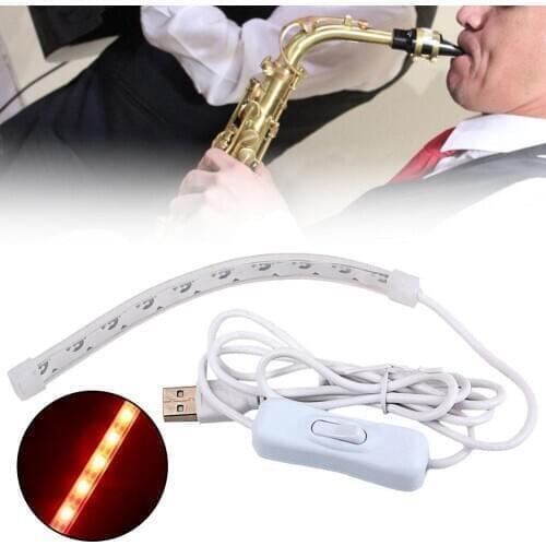 Saxophone USB LED Leak Detection Light Tester Lamp Woodwind Repair Tool Sax Detection Light Musical Instruments