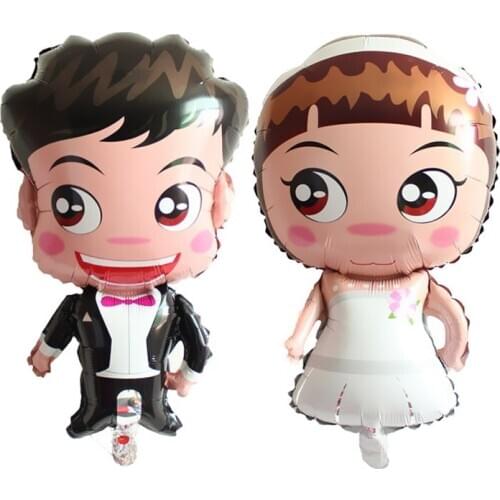 Love Theme Bride And Groom Aluminum Foil Balloon Crown Diamond Ring Valentines Day Party Wedding Anniversary Decoration Gift