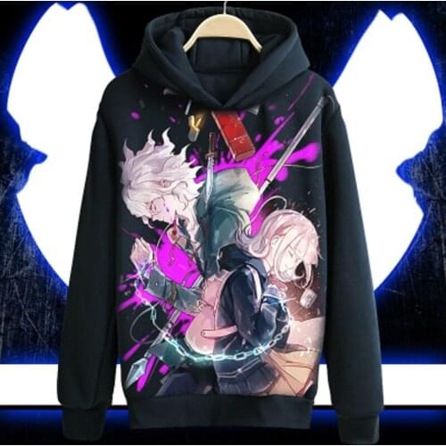 Anime Danganronpa Hoodie Naegi Makoto Kirigiri Kyouko Black casual Coat Cosplay Costume