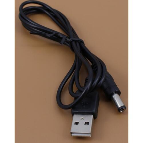 YuXi Generic USB to 5.5 mm/2.1 mm 5 Volt DC Barrel Jack Power Cable
