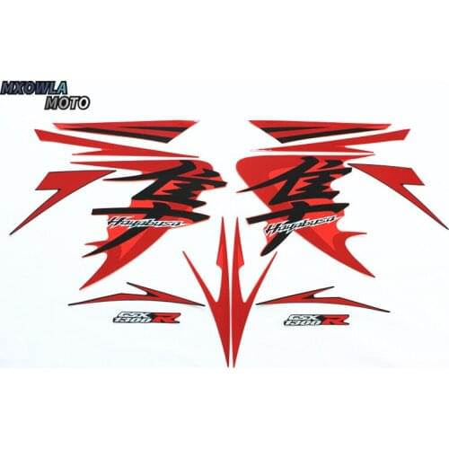 XSB1308-1 For HayabusaGSX1300R 08years Motorcycle Fuel Tank Sticker Warning Label Full 3M car sticker