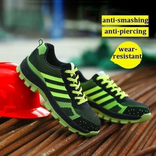 Steel Toe Cap Work Trainers Safety Shoes Men Women Lightweight Comfortable Breathable Puncture Proof Protective Footwear