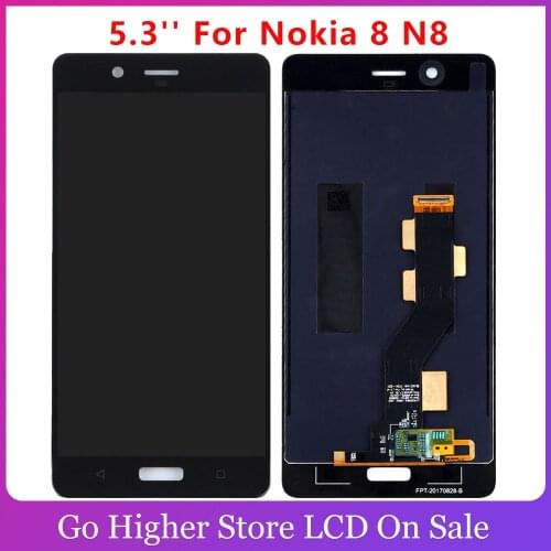 5.3'' For Nokia 8 N8 LCD Display Touch Screen Digitizer Assembly TA-1004 TA-1052 TA-1012