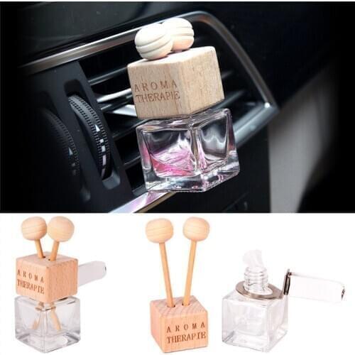 1pc Car-styling Essential Oils Perfume Pendant Hanging Glass Bottle Auto Ornament Car Ornaments Car Perfume Bottle Air Freshener