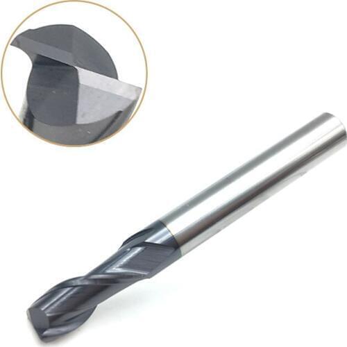 1pc End Mill Carbide 2Flute 1mm 2mm 3mm 4mm 5mm 6mm 8mm 10mm 12mm HRC50 2T Carbide Spiral End Mills cnc Milling Machine Tools