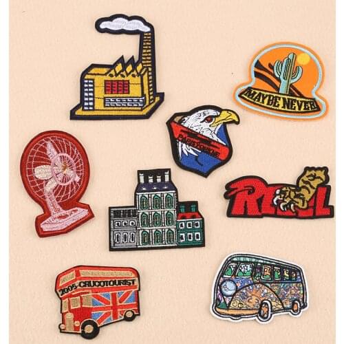 1pcs Mixture Patch for Clothing Iron on Embroidered Sew Applique Cute Patch Fabric Badge Garment DIY Apparel Accessories -4