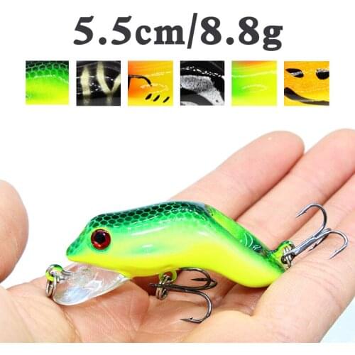 1PCS Wobblers Quality Crankbait Simulation Fishing Lure 5.5cm 8.8g Jerkbait Floating Hard Bait Bass Carp Pesca Fishing Tackle