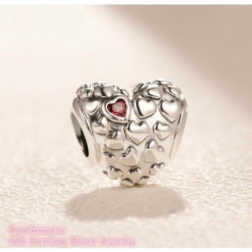 100% 925 Sterling Silver Mom In A Million Heart Charm beads Fits Original Brand bracelets Jewelry Making