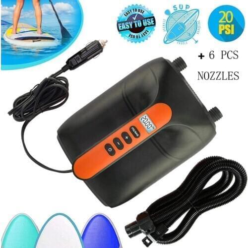 20PSI Air Paddle Board Pump Digital inflator Deflator Inflate Deflate Pump Compressor for Inflatables Boat Kayak Airbed Pools