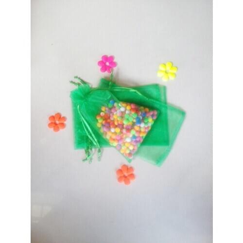 300pcs Grass green organza gift bags 30x40cm party bags for women event wed Drawstring bag Jewelry Display Bag diy accessories
