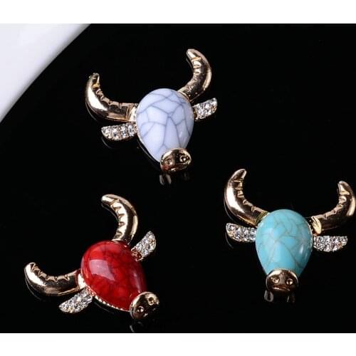 5 Pcs Alloy Rhinestone bullfighting accessories diy clothing bags shoes jewelry accessories diamond accessories buttons material