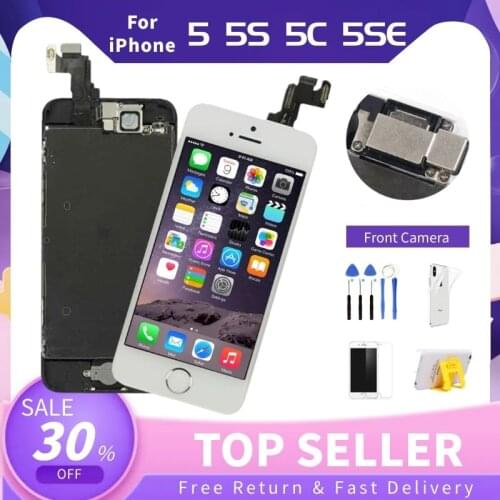 AAA++ Full Set LCD For iPhone 5 5S 5C SE 2016 Display Touch Digitizer Assembly Complete Replacement Pantalla+Camera+Home Button