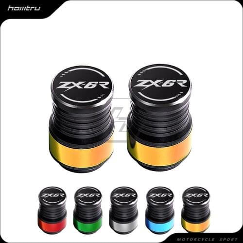 Motorcycle Accessories Wheel Tire Valve Caps Covers Case for Kawasaki ZX-6R ZX6R All Year
