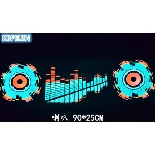 Car styling neon light car LED music Rhythm sticker for SEAT leon ibiza altea alhambra accessories 90*25cm