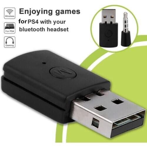 Bluetooth 4.0 + EDR USB Bluetooth Wireless USB Adapter 3.5mm Dongle Latest Version Use for PS4 for Bluetooth Headsets