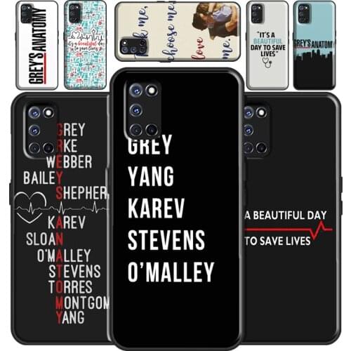 Greys Anatomy TV Case For OPPO A15 A91 A83 A3S A5S A1K A52 A72 A5 A9 A31 A53 2020 Find X3 Pro F5 F7 Cover