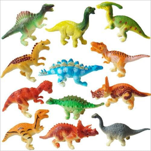 12pcs/set 6cm PVC Dinosaur Action Figure Toy Kids Education Toy Children birthday christmas Gift free shipping