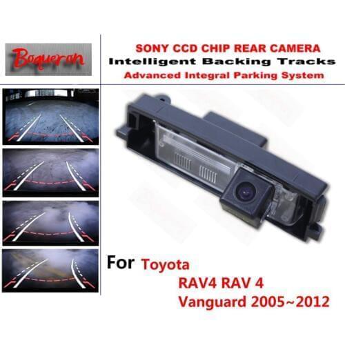 For Toyota RAV4 RAV 4 Vanguard 2005~2012 CCD Car Backup Parking Camera Intelligent Tracks Dynamic Guidance Rear View Camera