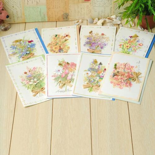 Beautiful Dried Flower Cards Handmade Birthday Cards