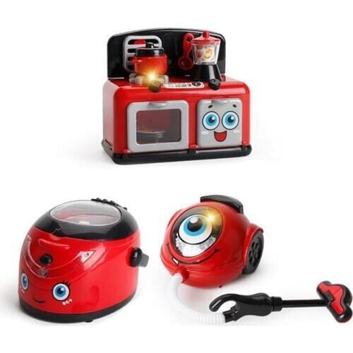 Kitchen Toys Rice Cooker Play Vacuumed House Small Appliances Kitchen Cooking Water Dispenser Vacuum Cleaner Toys For Children
