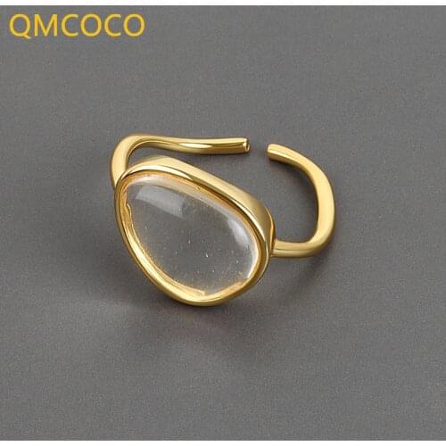 Exaggerated Round Classic Ring Design Japan-Korea 925 Silver Woman Sweet Romantic Birthday Party Gift 2021 New Style Trendy