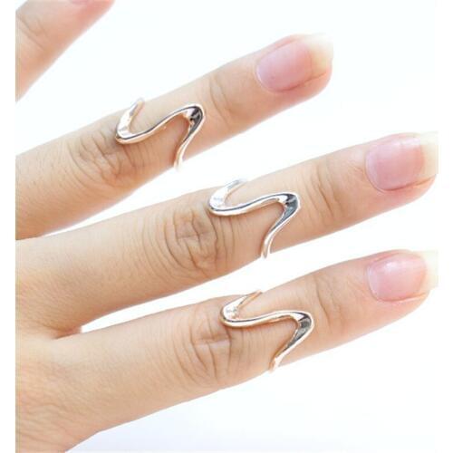 Fashion exclusive ring curve ripple rings rings for women