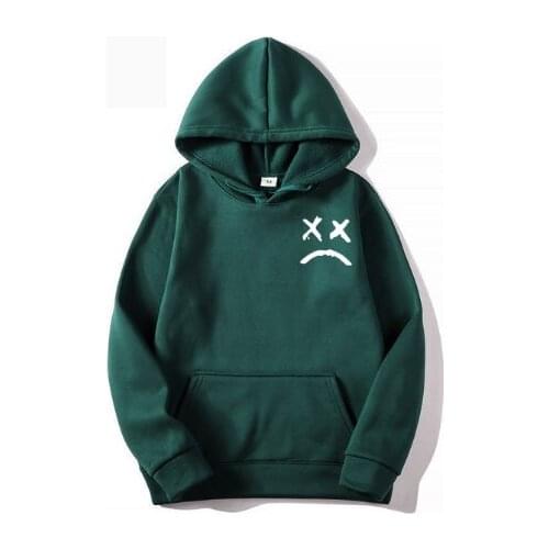 Pr coreano masculino casual hoodies cor sólida fleece inverno moletom com capuz 2021 streetwear masculino casual solto moletom p