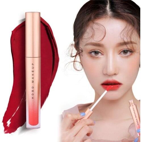 2020 NEW Lip Glaze Long Lasting Waterproof Moisturizing Matte Liquid Lipstick Non-stick Cup Lip Gloss Lips Tint Cosmetics TSLM1