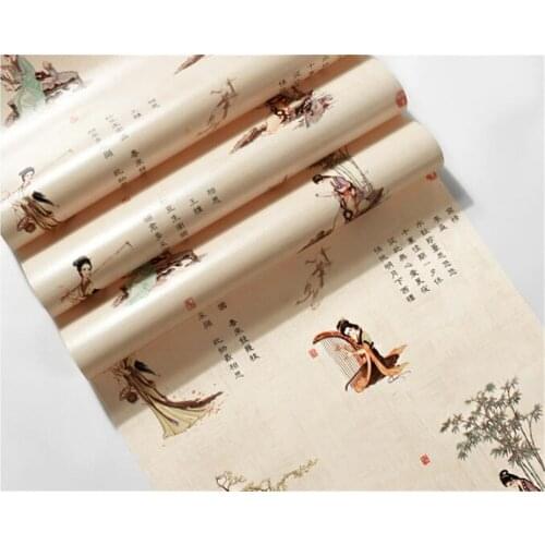 Beibehang wallpaper Papel de parede Chinese beauty show photo wallpaper wallpaper restaurant club wallpaper for walls in rolls