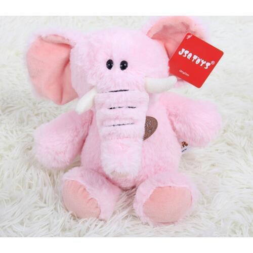 About 25cm pink elephant plush toy lovely elephant soft doll baby toy Christmas gift h1057