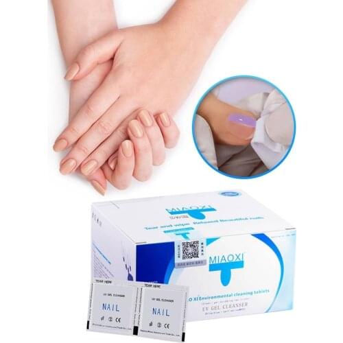 Wholesale 100pcs Lint-Free Nail Polish Remover Cotton Nail Wipes UV Gel Tips Remover Cleaner Paper Pad Nail Art Manicure Tool