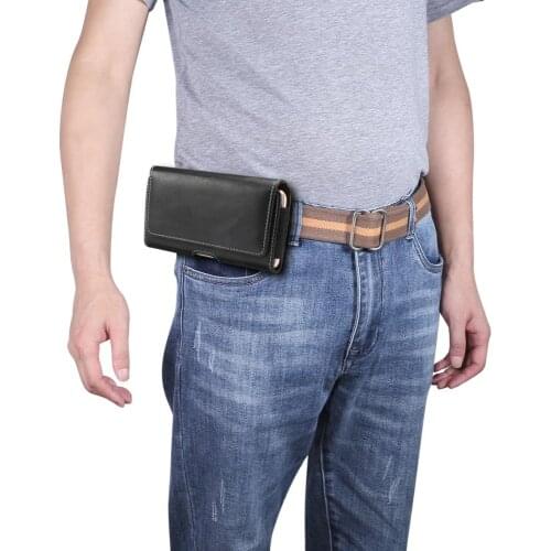 Waist Bag Universal Phone Pouch For Samsung S21 S20 A51 A50 Belt Clip Holster Pu Leather Cover For iPhone 11 12 Pro XS Max Case