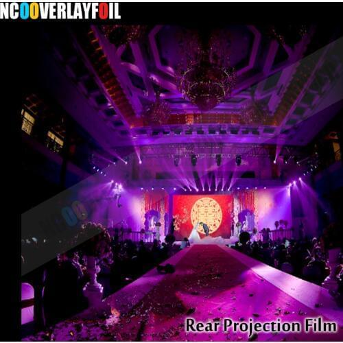 Quick Free shipping 10x1.524meters Transparent Rear Projection Film with HD Attached to the glass or any acrylic surface