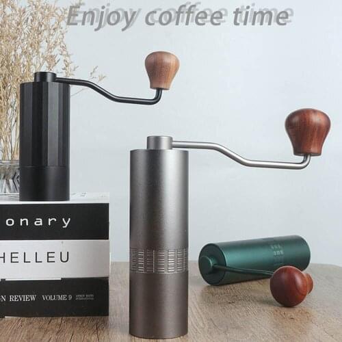 Manual Coffee Grinder Stainless Steel Hand Handmade Coffee Bean Burr Grinders Mill Kitchen Tool Christmas Gifts
