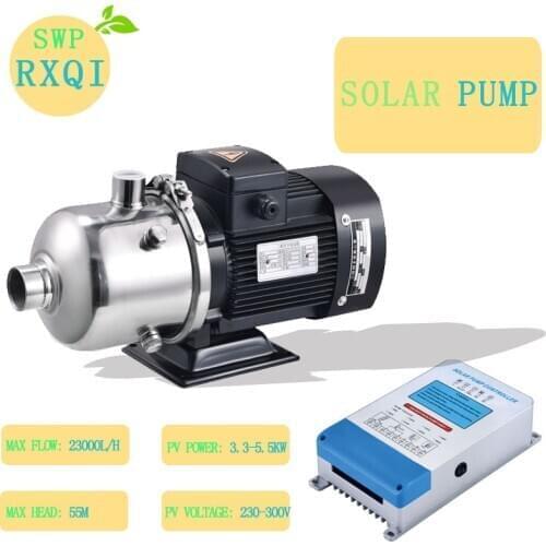 SOLAR SURFACE PUMP DC SS304 Impeller Algriculture Irrigation 192v 2200w or 3HP Max Flow 23000L/H Max Head 55m Inlet & Outlet 2"