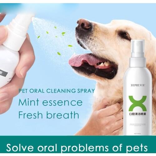 Pet Oral Cleaning Spray Dogs Cat Mouthwash In addition to bad breath, fresh breath and mouth odor cleaning supplies