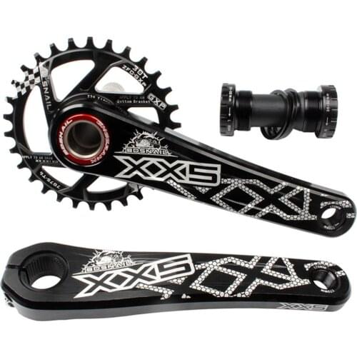 Bike Bicycle 30T 32 34T Crankset Crank Axle for Mountain Bike Upgrade Accessaries Aluminum Alloy Cycling Bike Parts