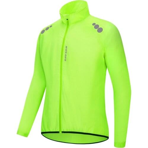 Waterproof Mountain Bike Mtb Wind Coat Running Riding Bicycle Windbreaker Reflective Men Cycling Jacket Windproof