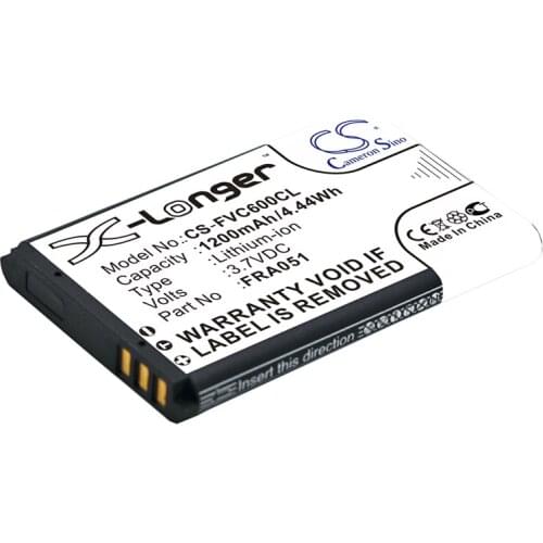 Cameron Sino Cordless Phone Replacement Li-ion Battery 1200mAh For FRA051 BT C6, C6 DECT Free Tools