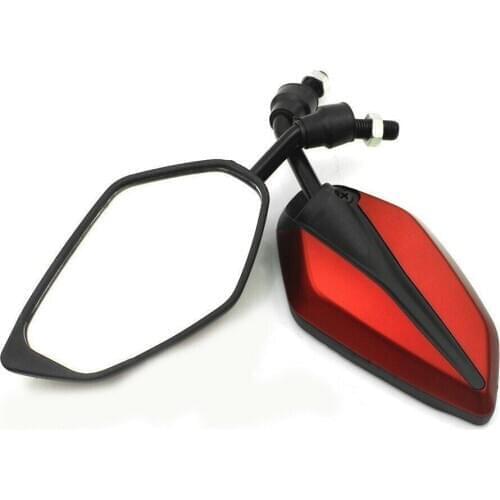 Rearview Mirror 1 Pair 10mm Motorcycle Rearview Side Mirror for Suzuki H-onda Yamah Kawasaki motorbike accessories 2020