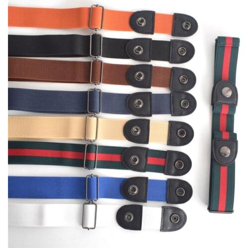 1pcs Buckle Free Elastic Invisible Waist Belt For Women Waist Jeans Stretch Men Traceless Unisex Fashionable Easy