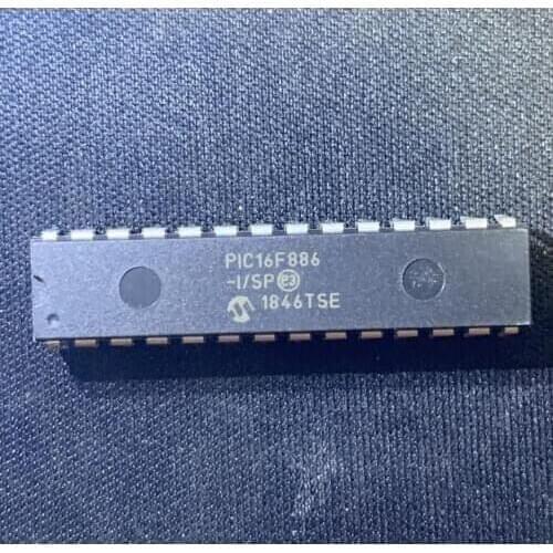 10pcs/lot PIC16F886 PIC16F886-I/SP DIP28 NEW Original free shipping