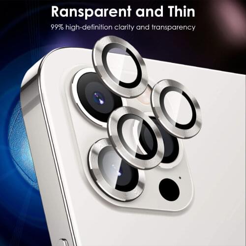 3 Pcs Full Coverage Back Camera Lens Case For iPhone 12 Pro Back Camera Lens Protector Glass For IPhone12 Pro Max Back Cover