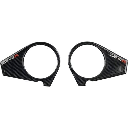 3D Motorcycle Top Triple Clamp Yoke Moto Carbon Fiber Pattern Sticker case for KAWASAKI ZX10R ZX-10R ZX 10R 2006-2007