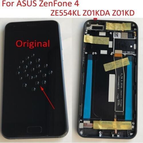 5.5" Original For ASUS ZenFone 4 ZE554KL Z01KDA Z01KD LCD Display Screen With Frame + Touch Panel Digitizer For Asus ZE554KL