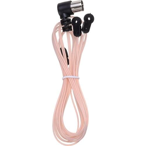 FM Radio Antenna 75 OFM Dipole Indoor T Antennas Copper HD Aerial Receiver Male Type F Connector For FM Radio Stations Indoor