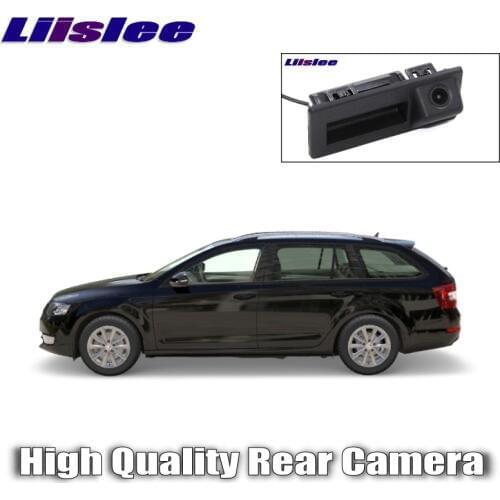 LiisLee Car Rear View Camera Instead of Original Factory Trunk Handle For SKODA Octavia MK3 5E 2012~2017