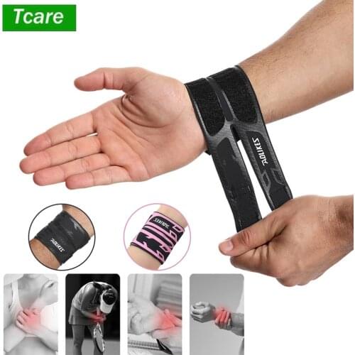 Tcare Wrist Brace Thin Gym Wrist Wraps Wristband Bandage Basketball Badminton Tennis Equipment Hand Wrist Support Carpal Tunnel