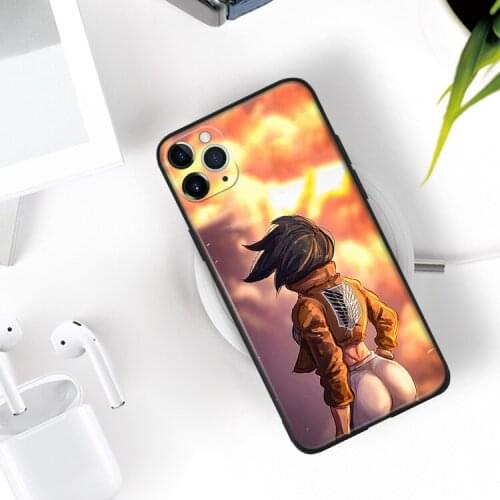 Attack On Titan Season 4 manga silicone Phone Case FOR iPhone Se 6 6s 7 8 Plus X Xr Xs 11 12 Mini Pro Max Glass Cover Shell